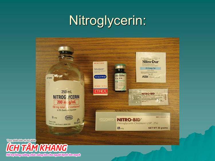 Các dạng nitroglycerin hiện có trên thị trường