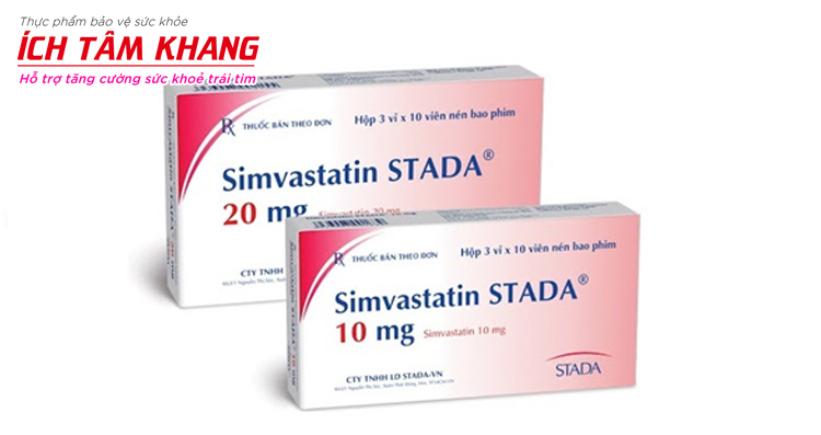 Người bệnh Việt Nam thường được kê đơn Simvastatin 10mg, Simvastatin 10mg STADA.