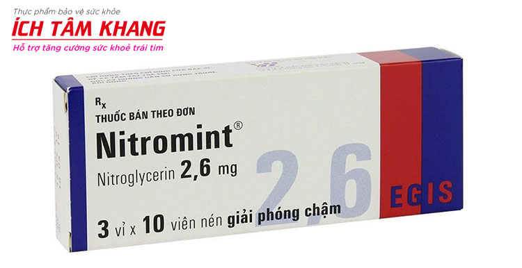 Người bệnh mạch vành thường được kê đơn Nitromint để giảm đau thắt ngực