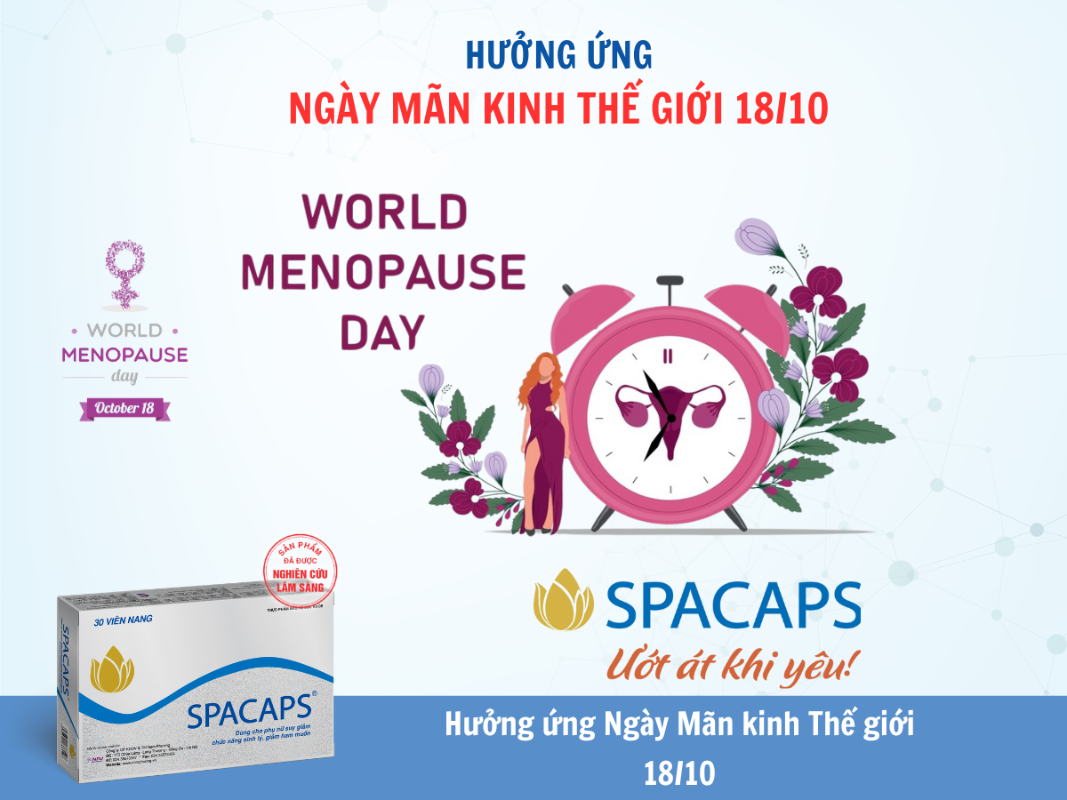 Spacaps - Hân hạnh đồng hành cùng Ngày Mãn kinh Thế giới 18/10