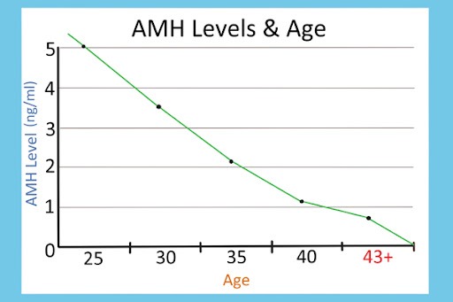 Chỉ số AMH thay đổi theo độ tuổi của người phụ nữ