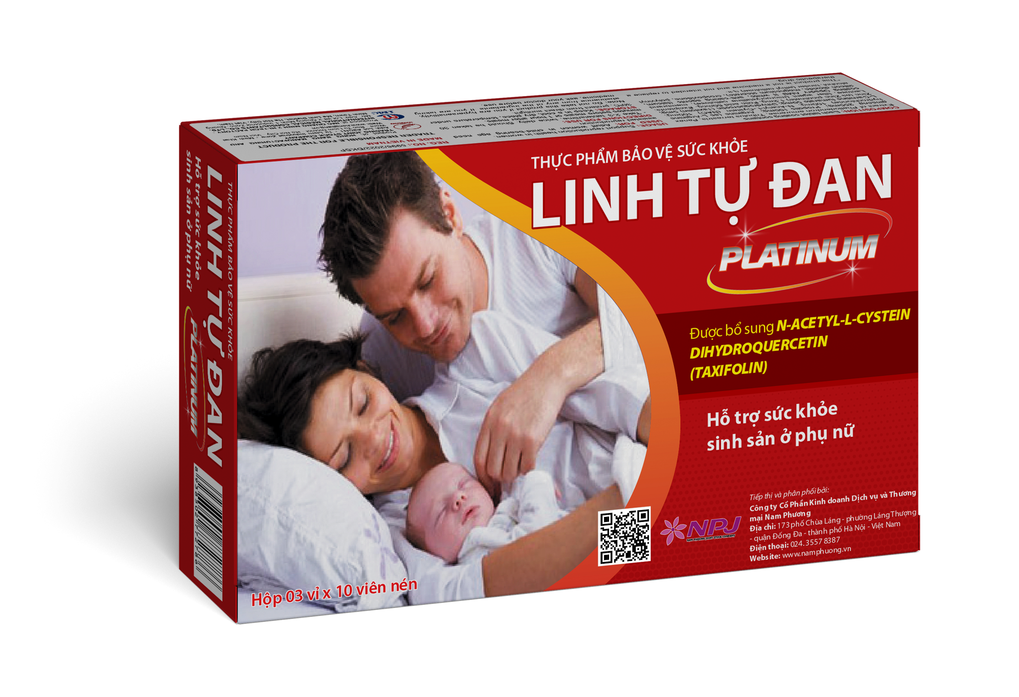 Thực phẩm bảo vệ sức khỏe Linh Tự Đan Platinum - Dùng cho phụ nữ trưởng thành cần hỗ trợ sinh sản