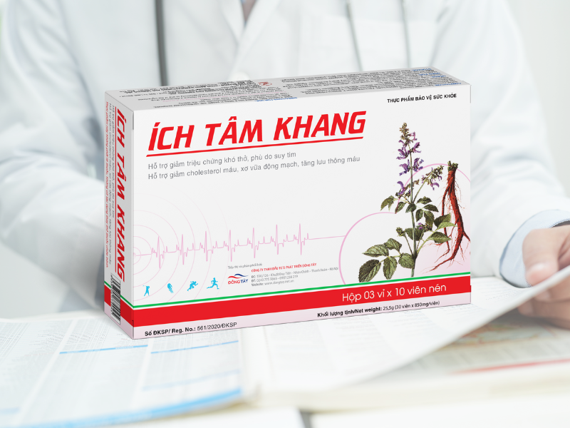 ÍCH TÂM KHANG - GIẢI PHÁP ĐƯỢC 98% NGƯỜI SUY TIM, TIM MẠCH HÀI LÒNG VỀ HIỆU QUẢ