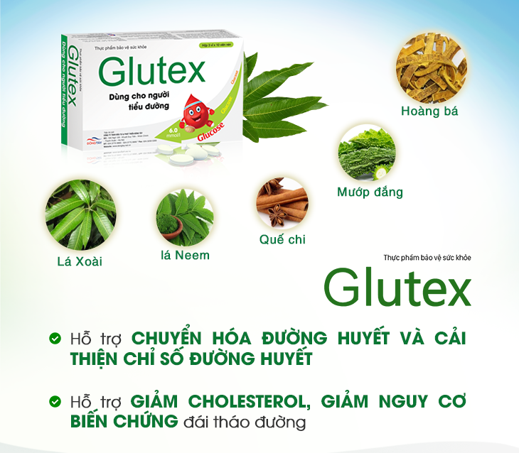 Glutex vượt trội trong kiểm soát đường huyết và biến chứng đái tháo đường