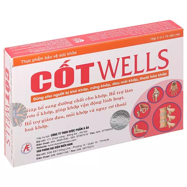 CốtWells giàu collagen type 1, HA, chondroitin giúp tăng tiết dịch khớp tự nhiên, giảm đau khớp, mỏi cơ cho người cần vận động nhiều