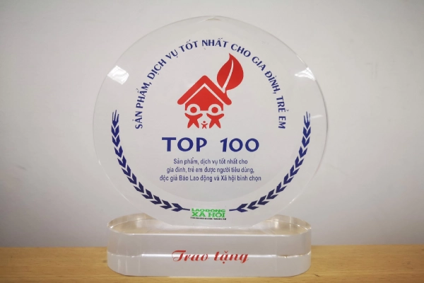 “Top 100 - Sản phẩm, dịch vụ tốt nhất cho gia đình, trẻ em” minh chứng cho chất lượng của Bổ Não Á Âu